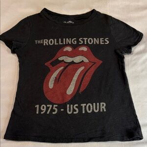 The Rolling Stones T-Shirt 1975 US Tour Graphic Reprint Rock Vintage-style Merch